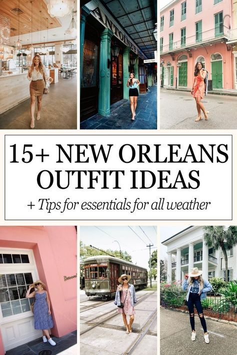 Dress to impress with elegant outfits for enjoying New Orleans' renowned culinary scene and vibrant theatre life. Find inspiration for looks that transition seamlessly from dinner to a show. new orleans outfit | new orleans outfit winter | new orleans outfit ideas | new orleans outfit winter street style | new orleans outfit black women |new orleans outfit spring | new orleans outfit february | new orleans outfit fall | new orleans outfit summer | new orleans jazz club outfit | Weekend Trip Outfits Fall, New Orleans Outfit Spring, New Orleans Outfit Winter, New Orleans Outfit, Outfit Ideas Winter, Garden District, Bourbon Street, In The Garden, New Orleans