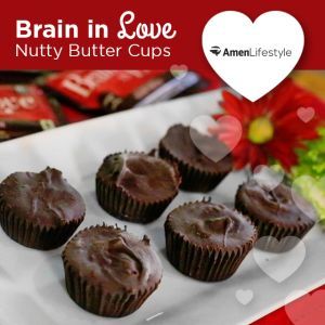 Brain-in-Love-Nutty-Butter-Cups Dr Amen Brain Healthy Food, Dr Amen Recipes, Dr Amen, Dr Daniel Amen, Healthy Gut Recipes, Daniel Amen, Slow Carb Diet, Brain Healthy Foods, Brain Nutrition