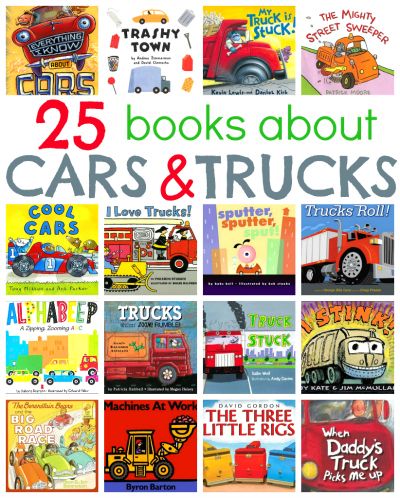 Awesome list of books for kids who love cars and trucks. It includes reviews of all 25 books. Truck Crafts, Transportation Unit, Books For Toddlers, Transportation Preschool, Transportation Theme, About Cars, Preschool Books, Toddler Books, Cars And Trucks