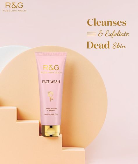 R&G Face Wash Cleanses & Exfoliates dead skin cells - Gives Younger & Brighter Face skin Product Link: https://www.roseandgold.in/facewash/ #R&G #Beauty #Purity #BeautywithPurity #FaceWash #SkinCare #SkinCareRoutine #SkinCareProducts #SkinBrightening #HealthySkin #RadiantSkin #Antiaging #FacialSerum #NaturalBeauty Cosmetics Social Media Post, Cosmetics Social Media Design, Sunscreen Packaging Design, Instagram Ads Ideas, Motion Design Trends, Sunscreen Packaging, Street Photography Tips, Advertising Ideas, Product Marketing