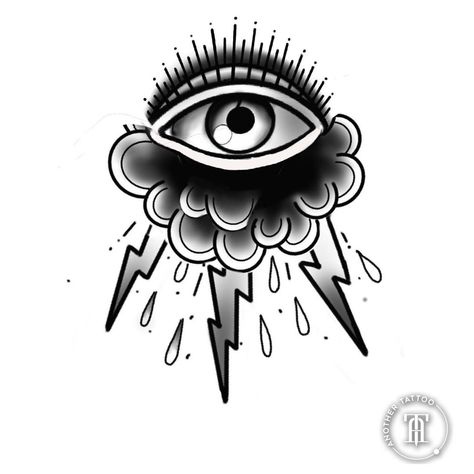 Traditional Eye Tattoo Design, Drip Tattoo, Eye Tattoo Design, Full Neck Tattoos, Origami Tattoo, Traditional Tattoo Old School, Minimalist Tattoo Ideas, American Traditional Tattoo Ideas, Traditional Tattoo Ideas