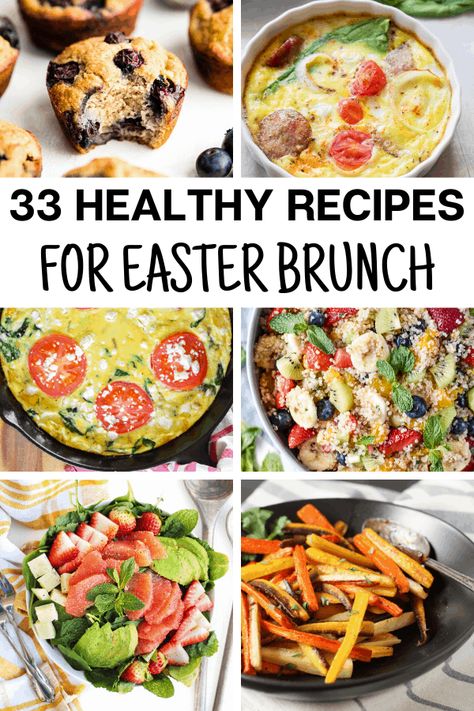 Easter Sunday brunch is even better at home than at a restaurant.  Here are 23 easy and healthy Easter dinner recipes that will make you think you're eating out! Healthy Easter Dinner Recipes, Healthy Easter Dinner, Healthy Easter Brunch, Vegetarian Quiche Recipes, Easy Easter Brunch Recipes, Easter Brunch Recipes, Easter Sunday Brunch, Easy Easter Brunch, Healthy Easter Recipes