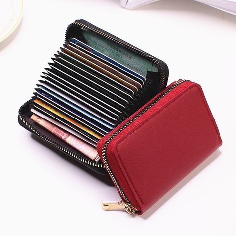 Business Card Holder Wallet, Business Card Wallet, Bus Card, Black Business Card, Card Holder Case, Black Card, Purse Organization, Wallet Organization, Business Card Holder