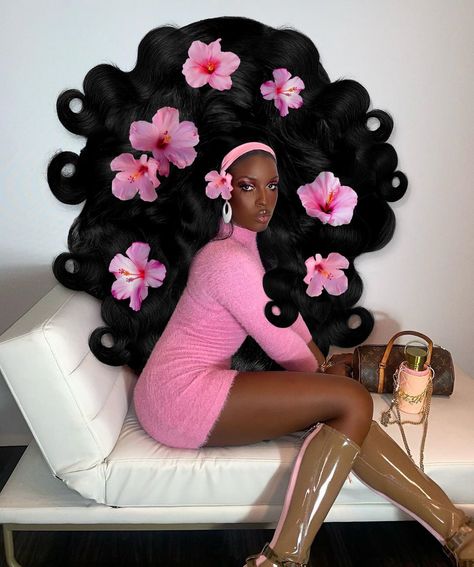 Coochie Seasoning🐝🔥 on Twitter: "i’m gonna wash that man right outta my hair💇🏾‍♀️💆🏾‍♀️🌸 model: anuoloyede… " Drag Make-up, Hair Reference, Hair Art, Aesthetic Hair, Black Is Beautiful, Hair Designs, Unique Fashion, Just In Case, Pretty People