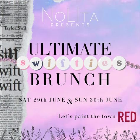 ✨️Competition: Get Ready To Shake It Off At ‘The Ultimate Swiftie Brunch’ In Nolita ✨️

🥂 On Sunday, June 30th, NoLIta Dublin is transforming into Taylor Swift paradise for the most epic brunch party ever and we have a table for 4 to give away!

📍 To enter:

https://www.thetaste.ie/competition-get-ready-to-shake-it-off-at-the-ultimate-swiftie-brunch-in-nolita/

T&C's apply 18+ Taylor Swift Brunch, Dublin Restaurants, Swift Party, Taylor Swift Party, Swift Facts, Knowledge Quiz, Last Kiss, Getting Back Together, Brunch Party