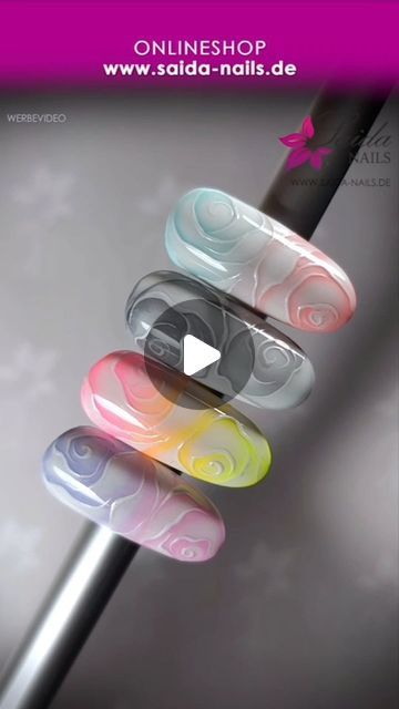 Saida Nails GmbH on Instagram: "FULL VIDEO ON YouTube 🩷🩵 Saida-Shop 👇 www.saida-nails.de   @saida-nails.de  #saidanails  #blooming  #bloomingrose  #summernails  #nailartideas" Flower Nail Art Tutorial Step By Step, Blooming Nail Art, Nail Art Fleur, Spring Nail Designs, Homecoming Nails Acrylic, Quick Braided Hairstyles, Nails Square, Nail Art Designs Videos, Nail Fashion