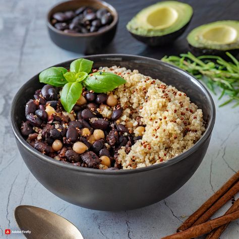 Quinoa and Black Bean Bowl Recipe: Easy and Flavorful Discover the Perfect Weeknight Meal: Quinoa and Black Bean Bowl Recipe In today's fast-paced world, finding time to cook a healthy and delicious meal can be a challenge. However, with the rise of plant-based diets and the increasing popularity of quinoa, there is one recipe that stands out as the perfect weeknight meal – the quinoa and black bean bowl. This simple yet flavorful dish is not only easy to make, but it also packs a nutritional punch, making it a go-to option for busy individuals looking for a quick and healthy dinner option. Quinoa and black bean bowls have become a staple in many households, and for good reason. Not only are they easy to make, but they also offer a variety of health benefits. Quinoa, a grain-like seed, is Black Bean Bowls, Black Bean Bowl, Bean Bowls, High Blood Pressure Diet Meals, Bean Bowl, Bowl Recipes Easy, Weight Watchers Lunches, High Blood Pressure Diet, Weight Watchers Plan