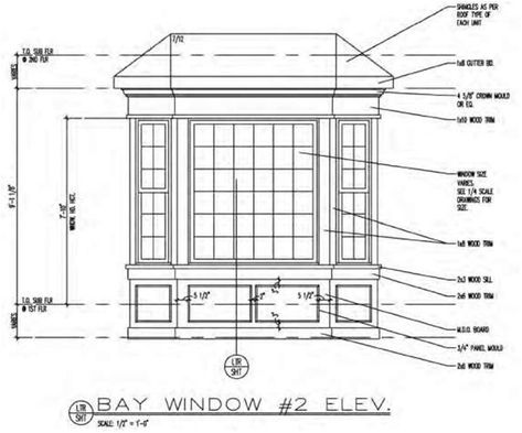 Blueprints and Construction Drawings: A Universal Language | Construction 53 Bay Window Exterior Ideas, Victorian Bay Window, Bay Window Exterior, Box Bay Window, Window Sketch, Bay Window Design, Victorian Windows, Title Block, Drawing Details