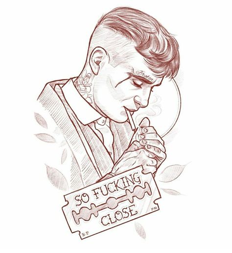 Tommy Design, Emo Tattoos, Peaky Blinders Poster, Spartan Tattoo, Celebrity Artwork, Tattoo Lettering Styles, Chicano Style Tattoo, Tattoo Zeichnungen, Tommy Shelby