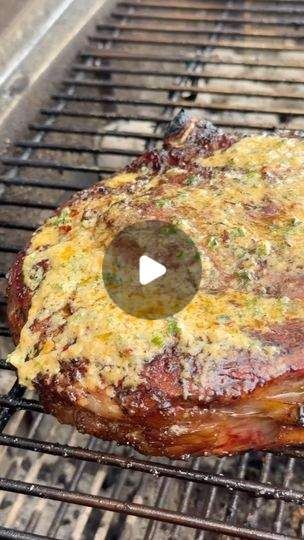 Toma Hawk Steak Recipe, Hanger Steak Recipes, Tomahawk Steak Recipe Grill, Grilled Tomahawk Steak, Tomahawk Steak Recipe, Cowboy Butter, Beef Entrees, Wagyu Steak, Tomahawk Steak