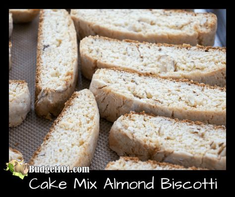 Cake Mix Biscotti Recipe, Desserts Italian, Easy Biscotti, Christmas Biscotti, Easy Biscotti Recipe, Cranberry Pistachio Biscotti, Almond Biscotti Recipe, Pistachio Biscotti, Homemade Pantry