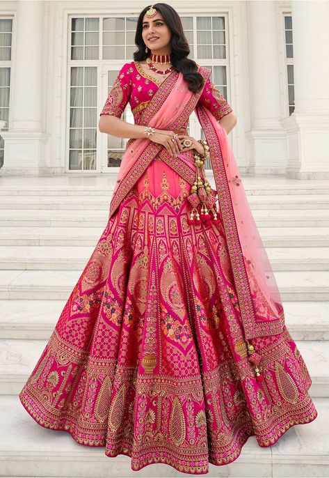 Pink bridal lehenga