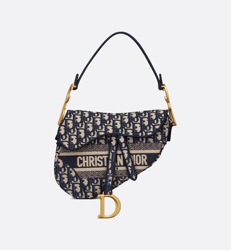 Blue Dior, Dior Women, Dior Oblique, Dior Saddle, Embroidered Canvas, Christian Dior Couture, Heritage Fashion, Cow Boy, Boutique Online