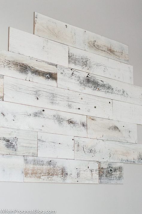 Diy Bedroom Wall, Wood Paneling Makeover, Paneling Makeover, Stick On Wood Wall, Reclaimed Wood Accent Wall, Palette Wall, Peel And Stick Wood, Wood Plank Walls, Stick Wood