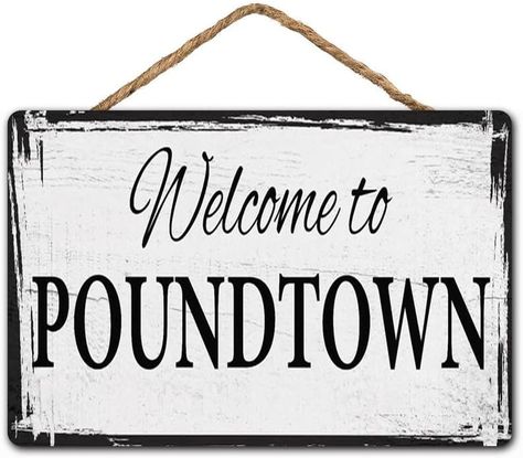 POMOTER Welcome to Pound town - Wooden Sign - Bachelor Room Decor - Above Bed - Master Bedroom - Funny Wall Art - Gifts for Him 8x12 Inch Bachelor Room Decor, Decor Above Bed Master, Bachelor Room, Decor Above Bed, Funny Wall Art, Above Bed, Art Gifts, Wall Art Gift, Wooden Sign