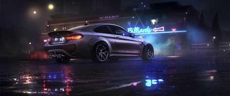 Wallpaper Silver BMW coupe animation, ultra-wide, car, Need for Speed, mode of transportation Bmw Wallpaper, Wet Road, Wallpaper Night, 2560x1440 Wallpaper, Sports Car Wallpaper, Bmw Wallpapers, Car Backgrounds, Nissan Skyline Gt, Neon Nights