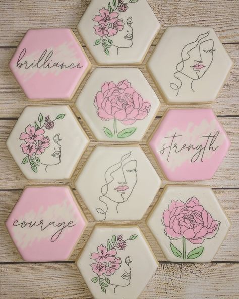 Sugar Cookie Designs, Girl Themes, International Women’s Day, Icing Cookies, Cookie Designs, Royal Icing Cookies, Woman’s Day, Decorated Cookies, Royal Icing