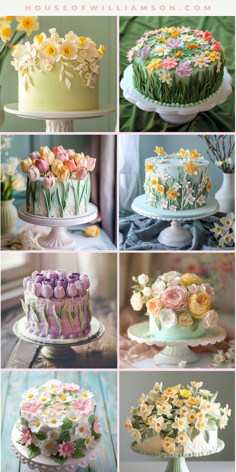 Mesmerizing flower cake masterpieces that have whisked me away. Can’t wait to plan this sweet adventure of cake tasting! Garden Theme Cake Ideas, Garden Design Cake, Flower Birthday Cakes For Women, Floral Themed Cake, May Cake Ideas, Spring Flower Cake Ideas, Spring Birthday Cake Ideas, Flower Garden Birthday Cake, Nature Cake Design