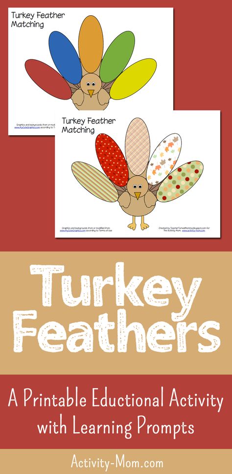 Turkey Feather Matching (free printable) Match colors, numbers, patterns, and words #kids #turkey #thanksgiving #freeprintable #matching Pin Feather On Turkey, Matching Free Printable, Preschool Scavenger Hunt, Preschool Rules, Thanksgiving Activities Preschool, Turkey Activity, Pattern Game, Thanksgiving Activities For Kids, Thanksgiving Preschool