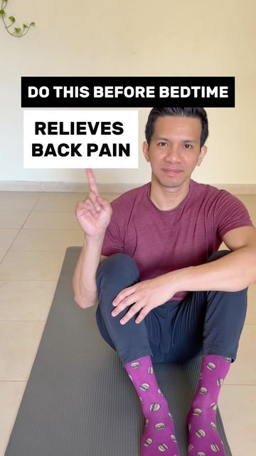 Madz Mariwa 🇵🇭 on Instagram: "1 stretch before bed time ☺️ #backpainrelief" Mid Back Exercises, Lower Back Anatomy, Stretching Exercises For Back, Sciatic Nerve Exercises, Exercises Back, Lower Back Pain Stretches, Pregnancy Back Pain, Mid Back Pain, Low Back Pain Relief