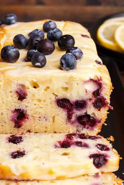 Blueberry Lemon Cream Cheese, Cream Cheese Desserts Easy, Lemon Blueberry Muffins Recipe, Blueberry Cream Cheese Muffins, Lemon Cream Cake, Cream Cheese Bread, Lemon Blueberry Bread, Lemon Cream Cheese, Cream Cheese Desserts