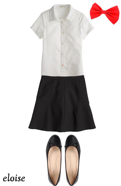 6 Simple Halloween Costumes // Eloise At the Plaza Teacher Halloween Costumes Book Characters, Simple Movie Character Costumes, Simple Book Character Costumes, Easy Mary Poppins Costume, Easy Literary Character Costumes, Eloise Christmas, Childrens Book Character Costumes, Simple Halloween Costumes, Eloise At The Plaza