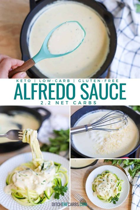 Low Calorie Alfredo Sauce, Gluten Free Alfredo Sauce, Fettuccine Alfredo Sauce, Keto Alfredo, Healthy Alfredo Sauce, Chicken Alfredo Sauce, Homemade White Sauce, Crockpot Chicken Alfredo, Cauliflower Alfredo Sauce