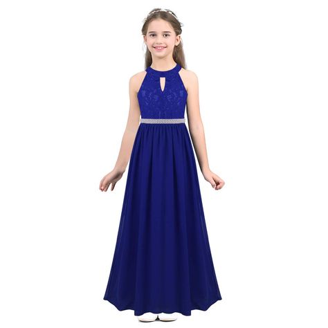 easyforever Kids Girls Princess Halter Cutouts Chiffon Flower Girl Dress Pageant Wedding Bridesmaid Maxi Dress ** Be sure to check out this awesome product. (This is an Amazon affiliate link) #girlydresses Chiffon Flower Girl Dress, Lace Flower Girl Dress, Wedding Party Bridesmaid, Chiffon Flower, Maxi Bridesmaid Dresses, Flower Girl Dress Lace, Girly Dresses, Chiffon Flowers, Lace Flower