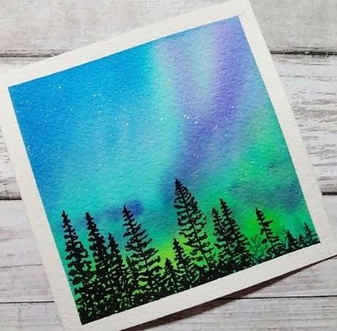 Sky Art Painting, Artist Watercolor, Posca Art, Watercolor Paintings For Beginners, Cute Canvas Paintings, Canvas Drawings, Gouache Art, Watercolor Sketchbook, Art Painting Gallery