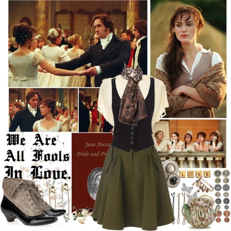 Pride And Prejudice Jane Austen Outfits Modern, Pride And Prejudice Outfit Ideas, Jane Austen Inspired Outfits, Pride And Prejudice Inspired Outfits, Pride And Prejudice Outfits Modern, Pride And Prejudice Outfits, Literary Outfits, Lizzy Bennet, Regency Core