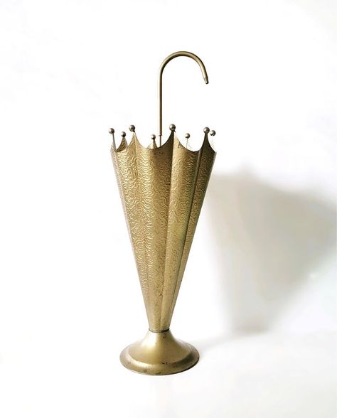 The most charming vintage brass umbrella holder, minor wear see all photos. Measures approximately 25.75” tall. $120 + shipping •… | Instagram Morning Girl, Good Morning Girls, Thrifted Home, Wedding Messages, House Vibes, Hat Holder, Umbrella Holder, Vintage Interiors, Royal Oak