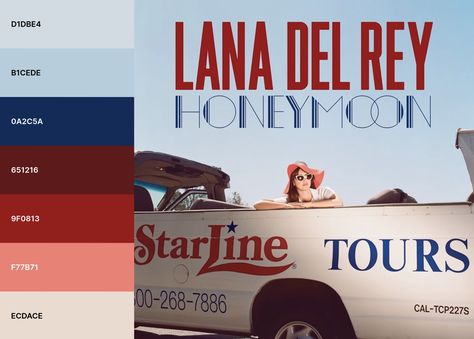 lana del rey color palette honeymoon color palette album cover aesthetic colors drawing Album Cover Color Palette, Lana Del Rey Color Palette, Honeymoon Lana Del Rey, Hsc Art, Album Cover Aesthetic, Lana Del Rey Honeymoon, Lana Del Rey Albums, Fun Aesthetic, Cover Aesthetic