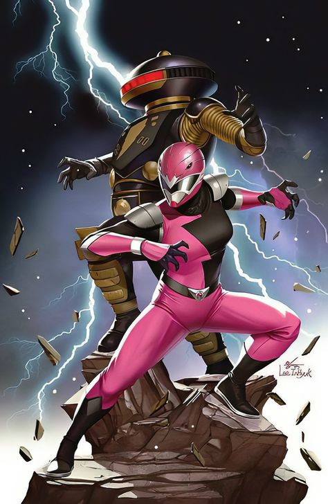 Mighty Morphin Power Rangers by InHyuk Lee Inhyuk Lee, Power Rangers Poster, Power Rangers Comic, Rita Repulsa, New Power Rangers, Pink Ranger, Pink Power Rangers, Boom Studios, Power Rangers Art