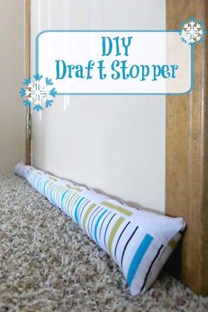 DIY Draft Stopper Diy Draft Stopper, Draft Stopper Diy, Drafty Doors, Window Draft, Home Heating Systems, Drafty Windows, Make A Door, Door Draught Stopper, Door Draft