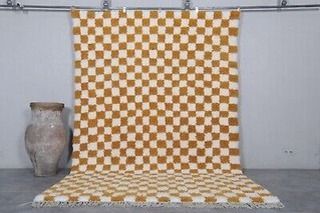 Smart Buys! Moroccan checkered rug - Handmade berber rug - Yellow and White rug | eBay starting from See more. 🤓 Colorful Moroccan Rugs, Checker Board, Casual Seating, Checkered Rug, Moroccan Rugs, Moroccan Style, White Rug, Berber Rug, Moroccan Rug