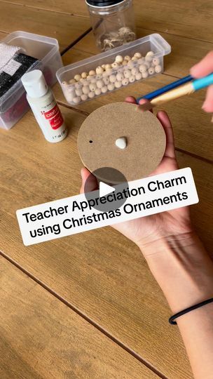 416K views · 5.9K reactions | The cutest litle charm for Teacher Appreciation Week using Christmas Ornaments. #teacherappreciation | Lauren LF Rustics, LLC Diy Gifts For Teachers From Students, Xmas Teacher Gift Ideas, Handmade Gift For Teacher, Handmade Gifts For Teachers Diy Crafts, Teacher Christmas Gifts Diy, Teacher Ornaments Diy, Teacher Appreciation Crafts, Diy Teacher Christmas Gifts, Handmade Teacher Gifts