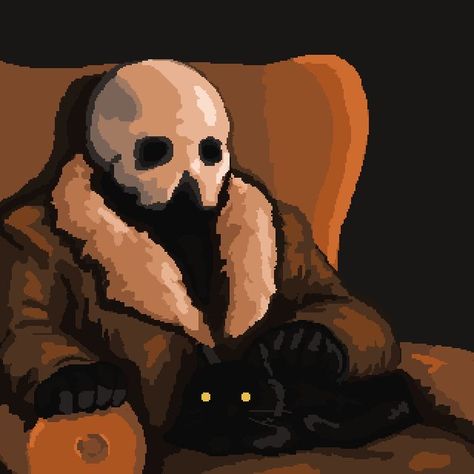 Pfp Gaming, Game Pfp, The Reaper, Arte 8 Bits, 8bit Art, Cool Pixel Art, Pixel Art Design, Dark Art Illustrations, Dark Fantasy Art