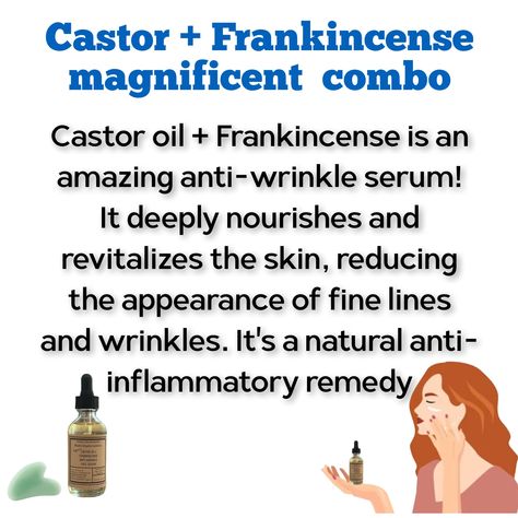 Natural Creator - Did you know that Castor oil +... Skin Tightening Essential Oil, Castor Oil For Face, Natural Botox, Castor Oil Packs, Essential Oils Herbs, Organic Castor Oil, Frankincense Oil, Skin Care Wrinkles, Face Wrinkles