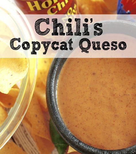 Chilis Queso Dip, Chilis Queso, Chili Queso Dip, Skillet Queso, Chili's Restaurant, Chili Queso, Copycat Chili, Chilies Restaurant, Football Foods