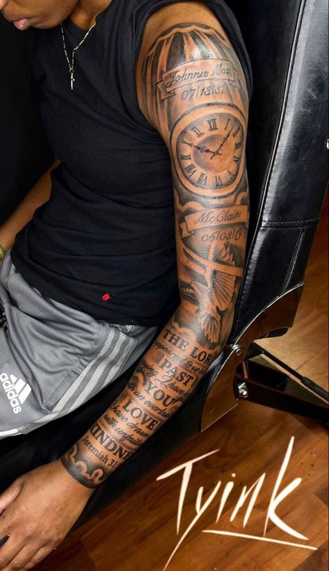 Arm Tattoos Black, Arm Tattoos For Guys Forearm, Tattoo Ideas Males, Black Men Tattoos, Forearm Tattoo Quotes, Half Sleeve Tattoos Forearm, Cool Half Sleeve Tattoos, Half Sleeve Tattoos Drawings, Men Tattoos Arm Sleeve