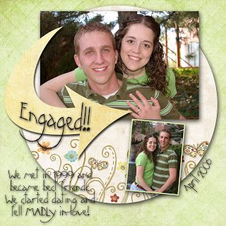 scrapbook engagement layout | Tam's Scrapbook: Engagement Pictures Scrapbook Ideas Engagement Photo Layouts, Engagement Photo Scrapbook Pages, Scrapbook Engagement Layouts, Engagement Scrapbook Ideas Layout, Engagement Scrapbook Layouts, Engagement Scrapbook Ideas, Scrapbook Engagement, Engagement Scrapbook, Picture Layout