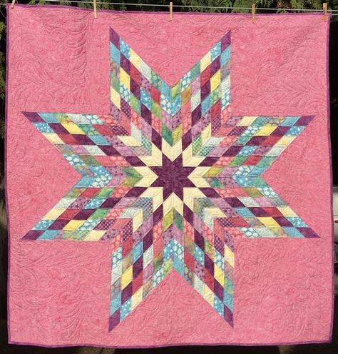 Lone Star Quilts, Lone Star Quilt Pattern, Stitching Diy, Surprise Package, Star Quilt Pattern, Free Quilting Patterns, Lone Star Quilt, 3d Quilts, Scrappy Quilt Patterns