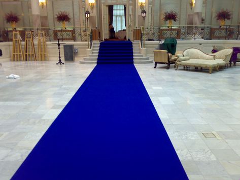 Blue Indoor Event, Blue Carpet, Customer Testimonials, Corporate Events, Antique Vintage, Antique Rugs, Vintage Rugs, Royal Blue, Entrance