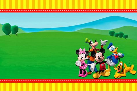 Mickey Mouse Playhouse, Mickey Mouse Template, Mickey Mouse Clubhouse Invitations, Disney Graphics, Mickey Mouse Bday, Mickey Clubhouse, Mickey Mouse Birthday Invitations, Fiesta Mickey Mouse, Mickey Mouse Clubhouse Birthday Party