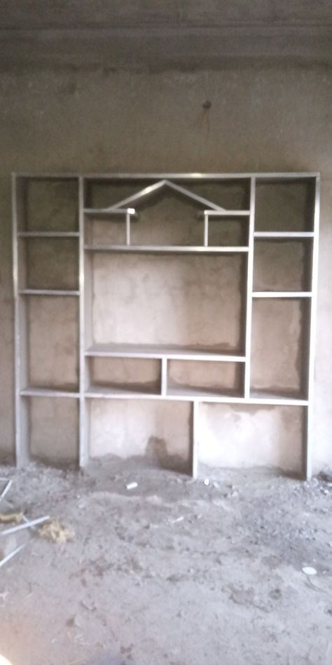 TV SET Tv Cupboard Design For Hall With Cement, Tv Cupboard Design For Hall, Cupboard Design For Hall, Shelf Designs For Hall, Tv Shelf Design, Tv Cupboard Design, Front Building Design, Arch Designs For Hall, Tv Showcase