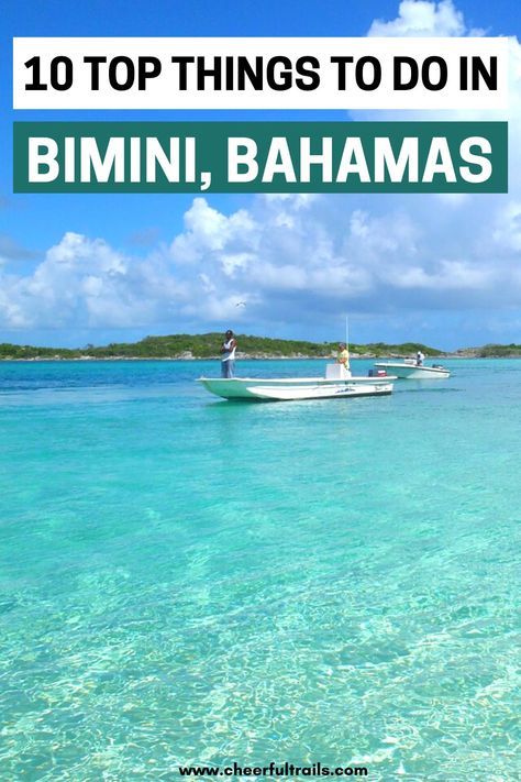 Located at just 50 miles from the Miami beach, Bimini is an ideal holiday destination for those seeking a quick tropical getaway on a Caribbean island. Take a look at some of the unmissable and most enjoyable things to do in Bimini, Bahamas. Bimini Bahamas Alice Town Caribbean Island Bahamas Beaches, Things To Do In The Bahamas, Bahama Vacation, Bimini Bahamas Outfits, Miami To Bahamas Day Trip, Things To Do In Bimini Bahamas, Living In The Bahamas, Bahamas Bimini, Bimini Bahamas