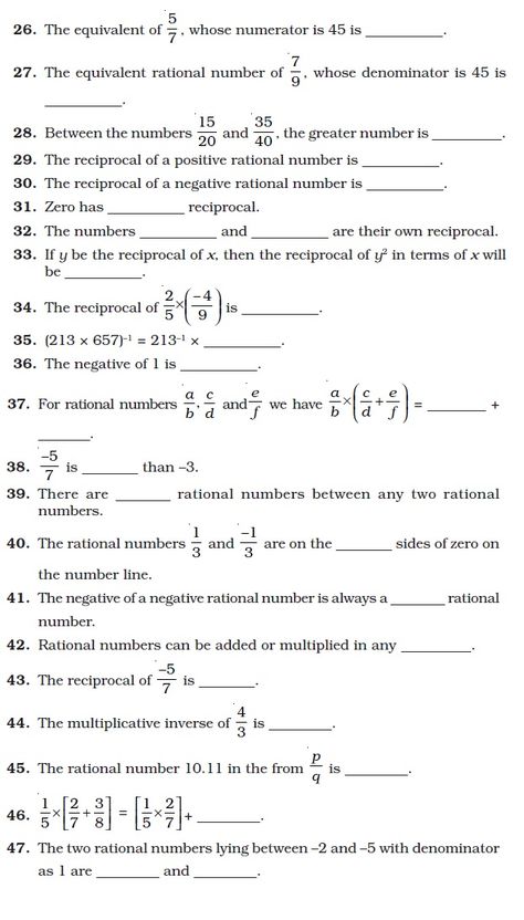 Class 8 Important Questions for Maths – Rational Numbers | AglaSem Schools Rational Numbers Worksheet For Grade 8, Rational Numbers Worksheet, Rational And Irrational Numbers, Maths Notes, Rational Expressions, Math Practice Worksheets, Numbers Worksheet, Math 8, Irrational Numbers