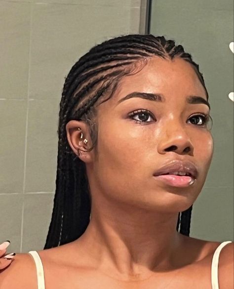 Braided Cornrow Hairstyles, Box Braids Hairstyles For Black Women, Cute Braided Hairstyles, Braids Hairstyles Pictures, Cute Box Braids Hairstyles, Protective Hairstyles Braids, Hair Twist Styles, Pretty Braided Hairstyles, Girls Hairstyles Braids