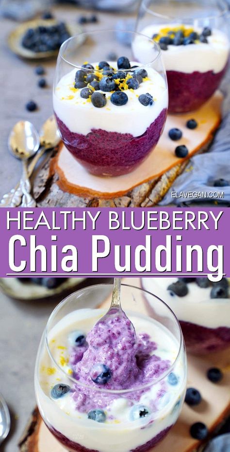 Blueberry Chia Seed Pudding, Blueberry Pudding, Chia Seed Recipes Pudding, Coconut Chia Pudding, Perfect Healthy Breakfast, Coconut Chia, Breakfast Easy, Chia Seed Recipes, Dairy Free Yogurt