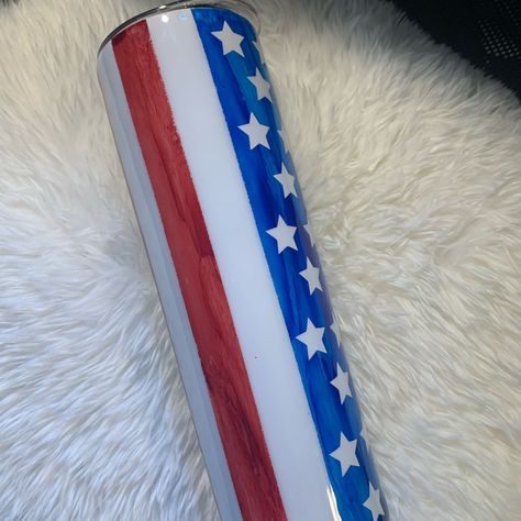 30oz Skinny Tumbler Sealed In Epoxy Cup Is Handmade By Yours Truly!!! Care Instructions Available With Order!!!! Tumblers For Men, Mermaid Candles, American Flag Tumbler, Lace Mason Jars, Pumpkin Pin, Flag Tumbler, Wood Fire Pit, Mason Jar Flowers, Ceiling Fan Pulls